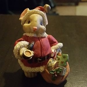 Christmas Mouse Figurine